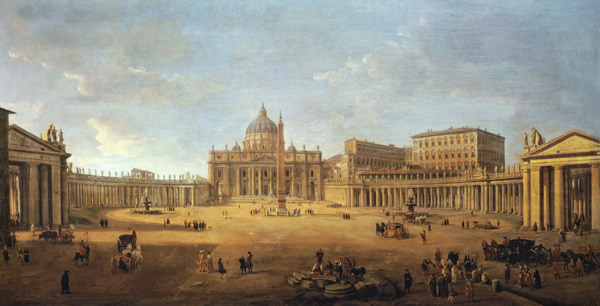 St. Peter's Basilica a Gaspar Adriaens van Wittel