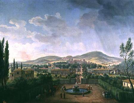 View of Marino a Gaspar Adriaens van Wittel