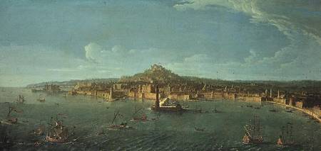 A View of Naples a Gaspar Adriaens van Wittel