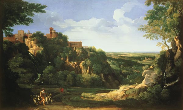 View of Tivoli with Rome in the Distance a Gaspard Dughet