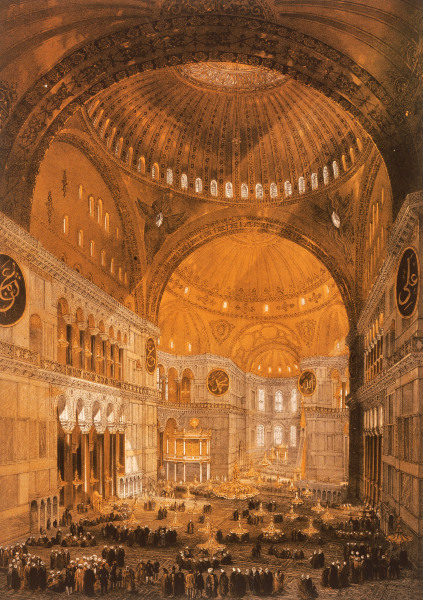 Constantinople , Hagia Sophia a Gaspard Fossati