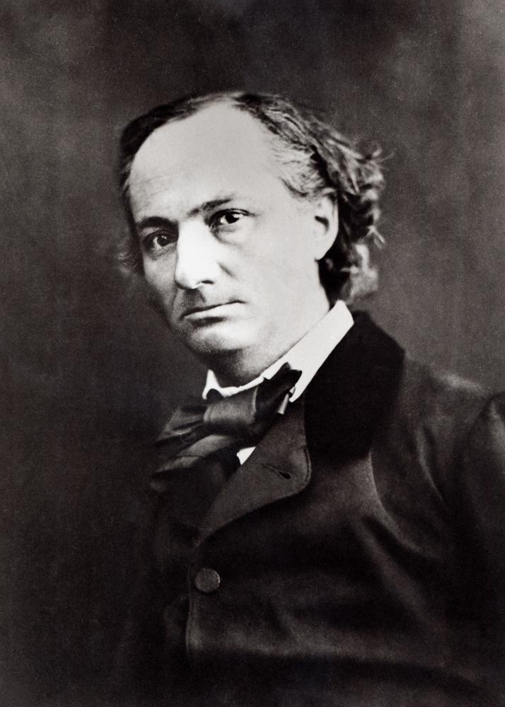 Charles Baudelaire (1821-67) (b/w photo)  a Gaspard Felix Tournachon Nadar