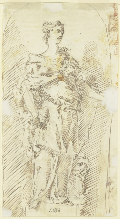 Allegorische Frauenfigur (Venezia?) a Gaspare Diziani