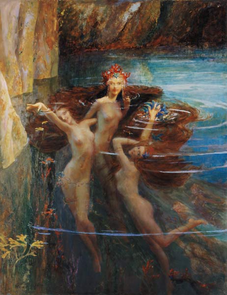 Water Nymphs a Gaston Bussiere