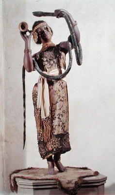 Automaton of a Snake-Charmer, c.1902 (mixed media) a Gaston Decamps
