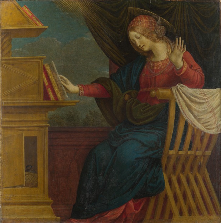 The Virgin Mary (Panel from an Altarpiece: The Annunciation) a Gaudenzio Ferrari