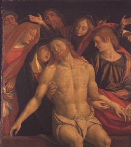 The Dead Christ with the Virgin and Saints a Gaudenzio G. de Vincio Ferrari