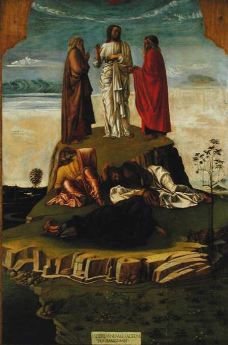 Transfiguration of Christ on Mount Tabor a Gentile Bellini