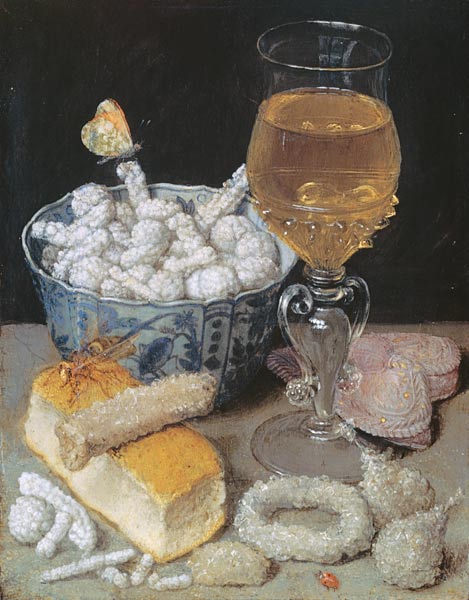 Quiet life with bread and sweets a Georg Flegel