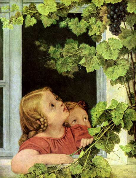 Children at the window a Georg Friedrich Kersting
