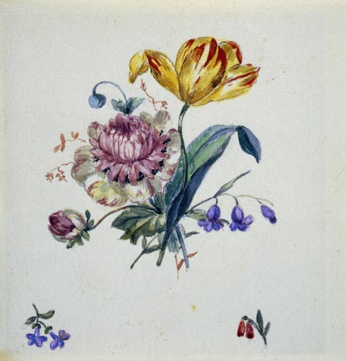 Blumenbukett mit Tulpe und Streublumen a Georg Friedrich Kersting