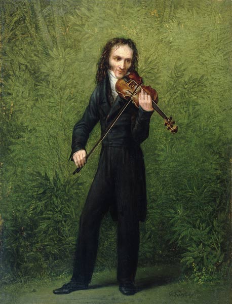 The violinist Nicolo Paganini a Georg Friedrich Kersting