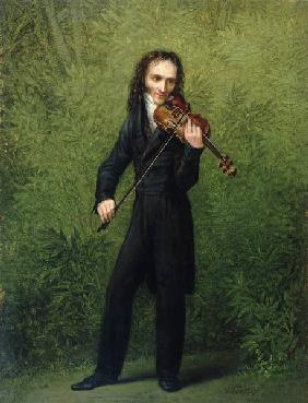 The violinist Nicolo Paganini