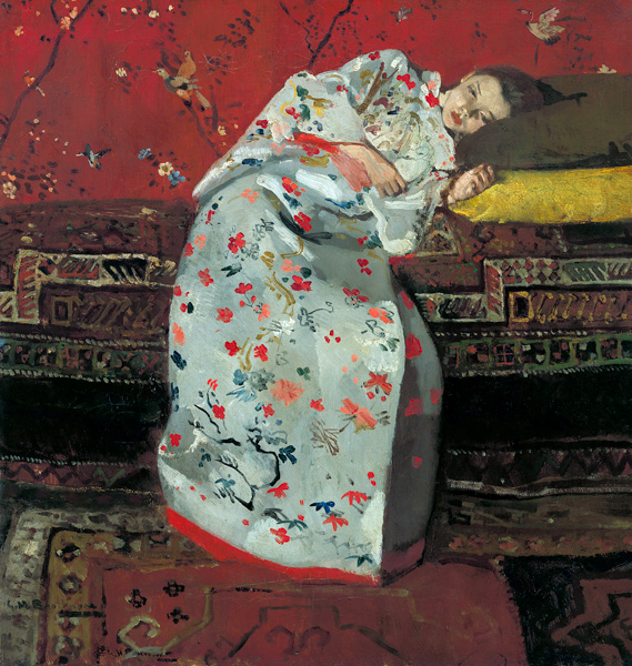 Girl in a White Kimono a Georg Hendrik Breitner