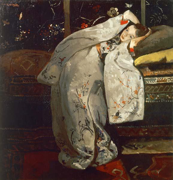 Girl in a White Kimono