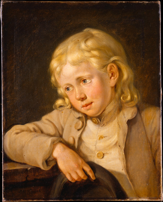 Half-length Portrait of a Boy a Georg Melchior Kraus