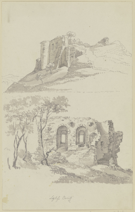 Die Ruine der Kunitzburg bei Jena a Georg Melchior Kraus