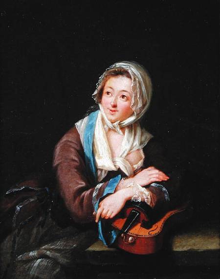 Lady with a Musical Instrument a Georg Melchior Kraus