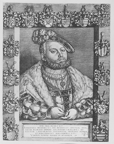Johann Friedrich I, Elector and Duke of Saxony a Georg Pencz