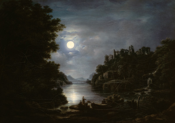 Moonlight landscape a Georg Primavesi