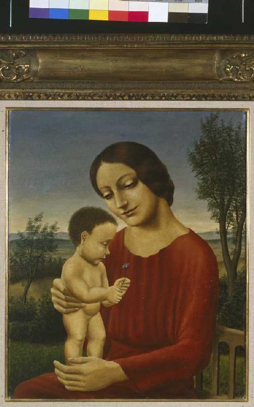 Landscape with mother and child. a Georg Schrimpf
