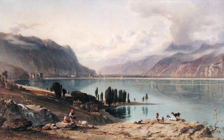 A View of Lake Geneva a George Arthur Fripp