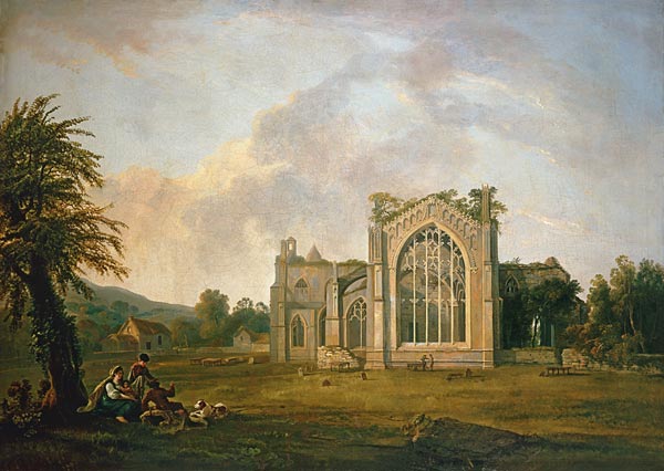 The ruins of the Melrose Abbey. a George Barret