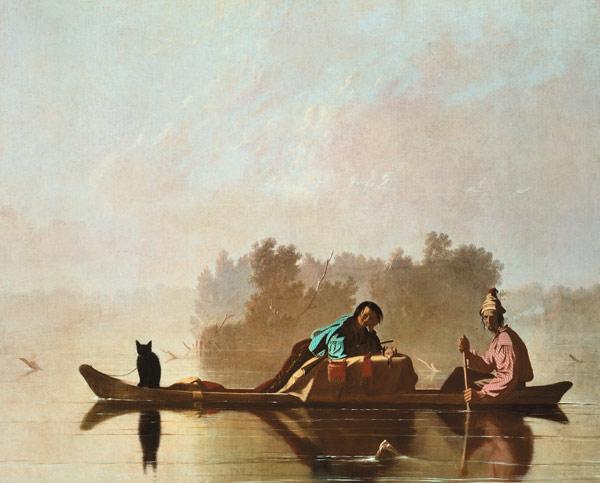 Fur Traders Descending the Missouri