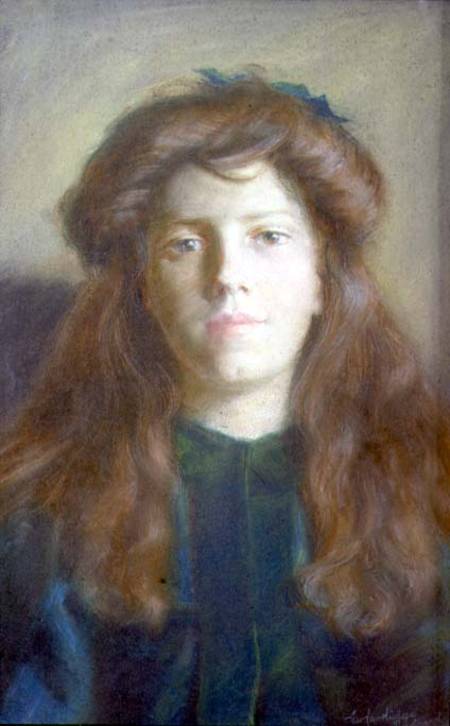 Portrait of a Young Girl a George Cartlidge