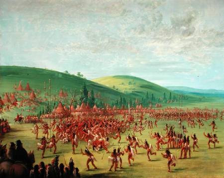 Indian Ball Game a George Catlin
