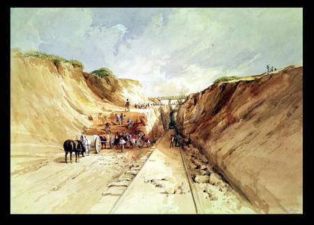 Construction of a Railway line a George Childes
