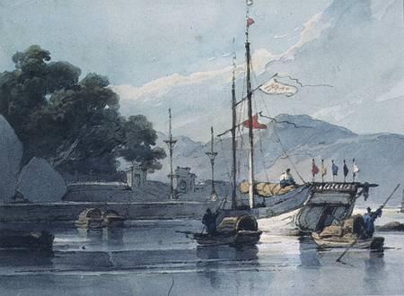 Shipping on a Chinese River a George Chinnery