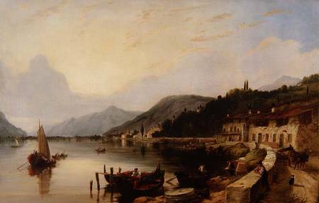 Lago d'Iseo, Italy a George Clarkson Stanfield