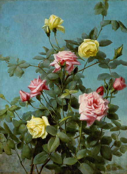 Roses pink and yellow. a George Cochran Lambdin