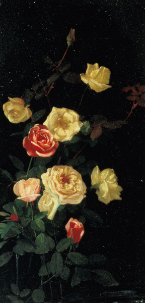 Roses in a full flower (I.) a George Cochran Lambdin