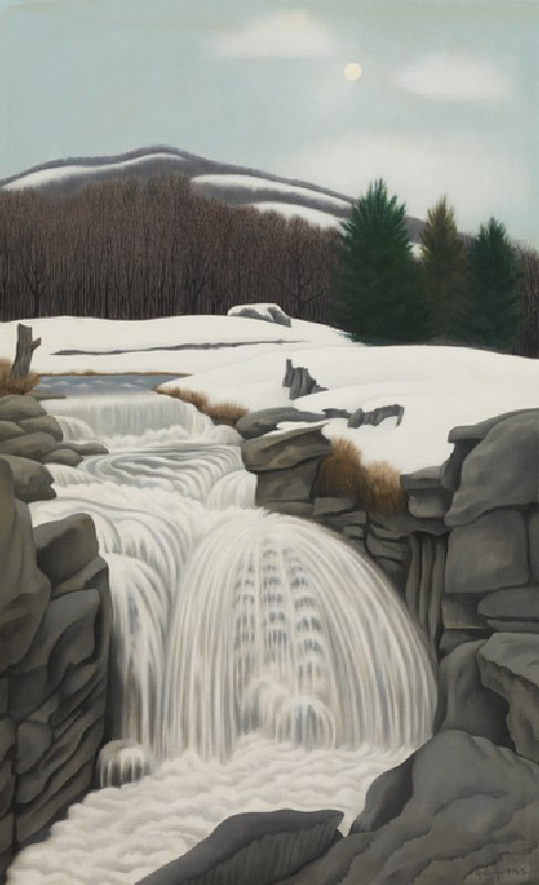 Brook in the Mountains, 1945 (oil on canvas) a George Copeland Ault