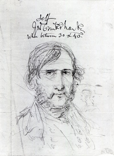 Self-portrait a George Cruikshank
