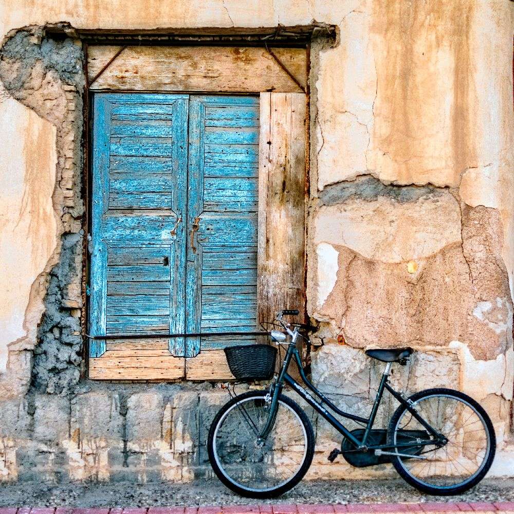 Old Window and Bicycle a George Digalakis
