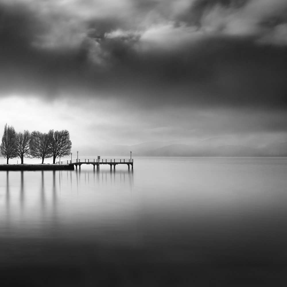 Lake view with trees a George Digalakis
