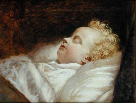 Young Frederick Asleep at Last c.1855 a George Elgar Hicks