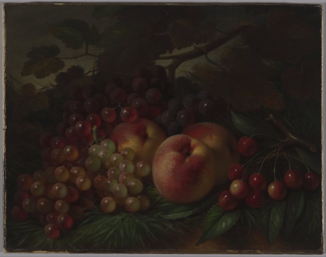 Peaches, Grapes and Cherries a George Henry Hall