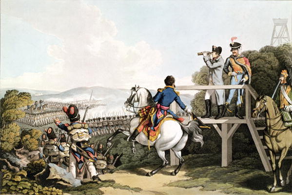 Bonaparte (1769-1821) Just before his Flight, Viewing the Attack of his Imperial Guard, Waterloo, 18 a George Hum