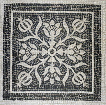Detail of a floral floor pattern, c.1880 (mosaic) a George II Aitchison
