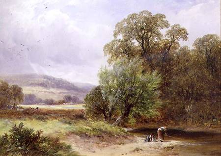A Brook near Barrow a George II Turner
