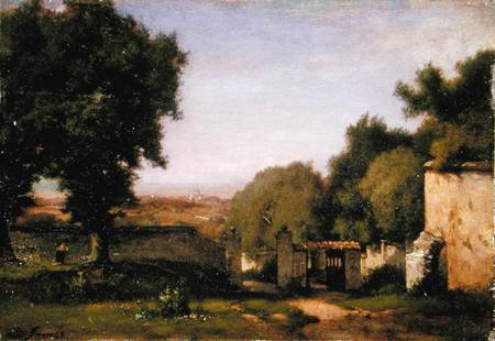 The Gate at Albano a George Inness