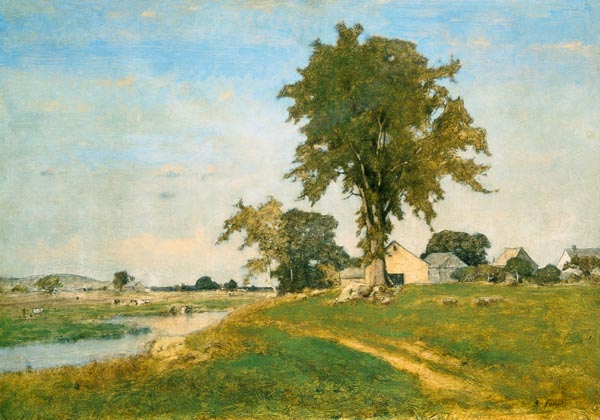 Old Elm at Medfield a George Inness