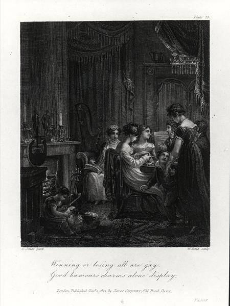 Domestic Scene, from 'The Social Day' by Peter Coxe, engraved by William Bond a George Jones