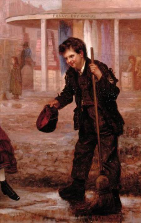 Little Street Sweeper a George Loring Brown