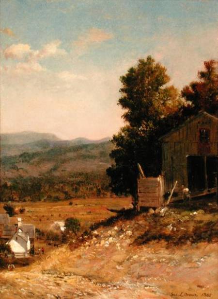 Study of Old Barn, West Campton, New Hampshire a George Loring Brown