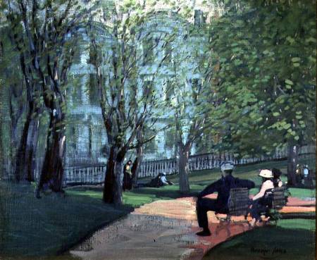 Summer Day, Boston Public Garden a George Luks